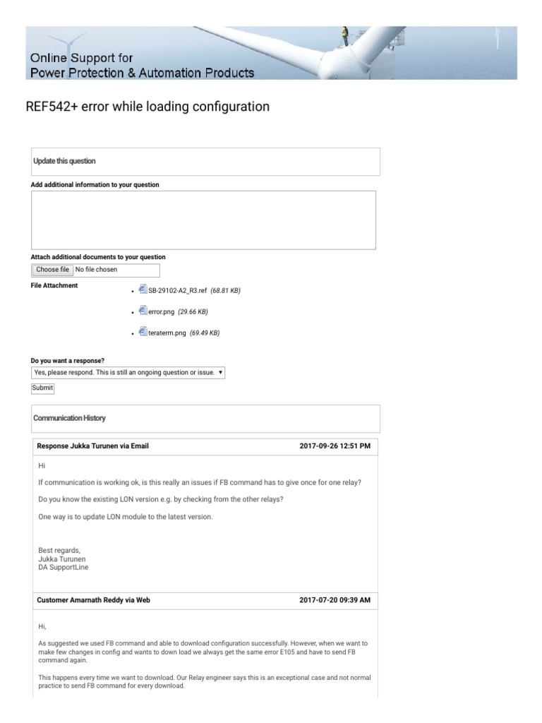 REF542+ Error While Loading Configuration | PDF | Booting | Computer ...