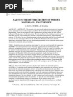 Download Charola AE Salts in the Deterioration of Porous Materials 2001 by Trinidad Pases Arqueologa-Conservacin SN50345449 doc pdf