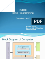 CS1000 Basic Programming: Computing Lab - II