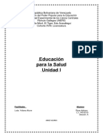 Educacion para La Salud - Unidad I Completo - Grupal