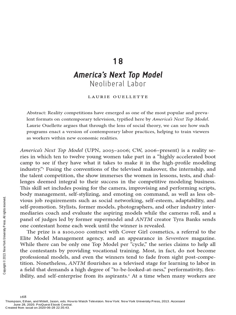 america-s-next-top-model-pdf-labour-economics-economies