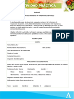 Módulo 1 Nutrición Del Individuo en Condiciones Especiales: Historia Clínica