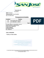 Presupuesto - Rayos X y Abdomino-Pelvico