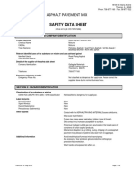 Asphalt Pavement Mix: Safety Data Sheet
