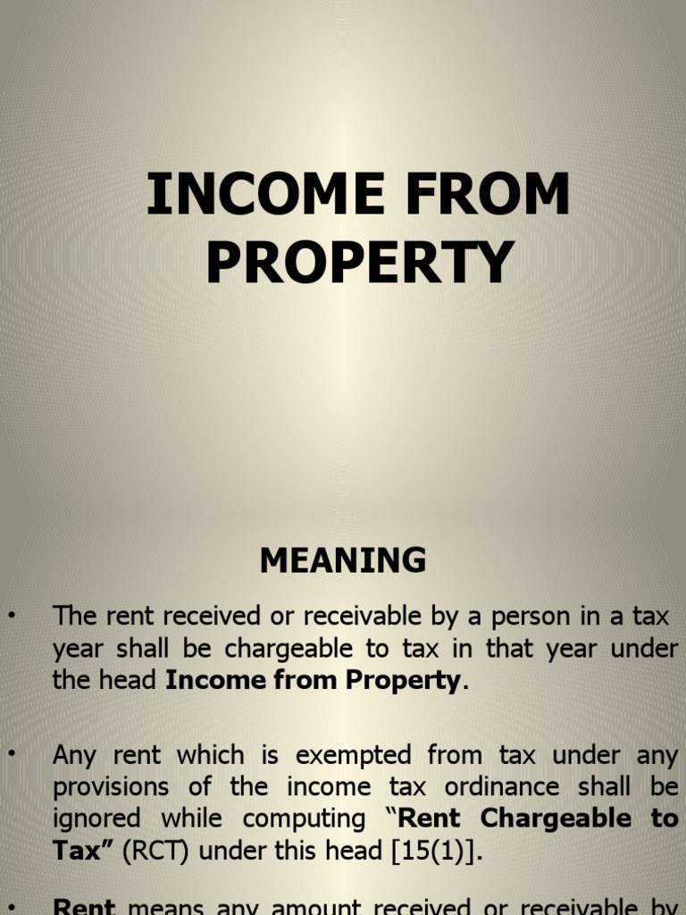 CHP 3 PDF Renting Property Tax
