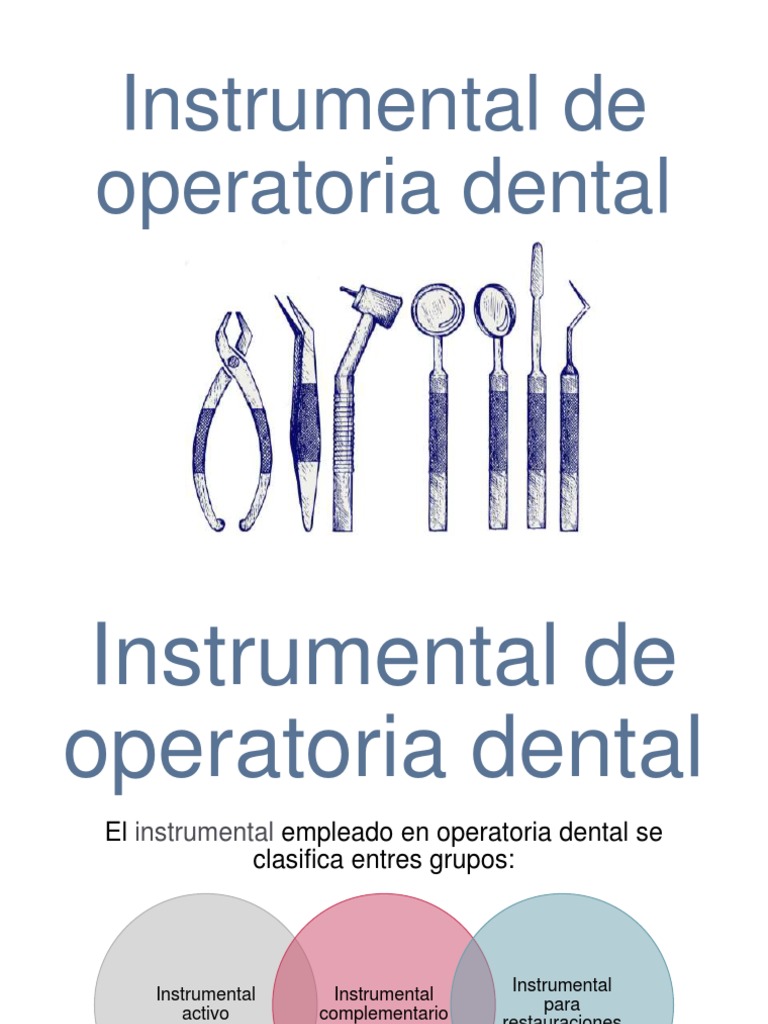 Instrumental de Operatoria Dental | PDF | Naturaleza | Science
