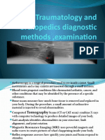 Traumatology and Orthopedics Diagnostic Methods, Examination