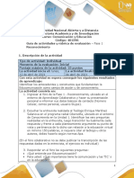 Guía de Actividades y Rúbrica de Evaluación - Unidad 1 - Fase 1 - Reconocimiento