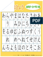 Hiragana A4 Hiragana Roma