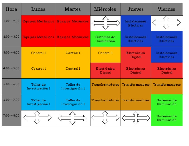 Horario TEC. 2020 | PDF