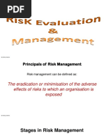 Risk Evaluation and Management