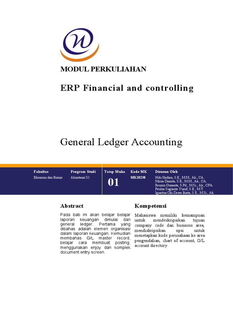 Akuntansi Buku Besar dalam ERP | PDF | Karier & Perkembangan