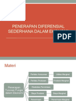 Pertemuan 12 - Penerapan Diferensial Sederhana