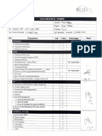 Clearance Sheet Michael Niels