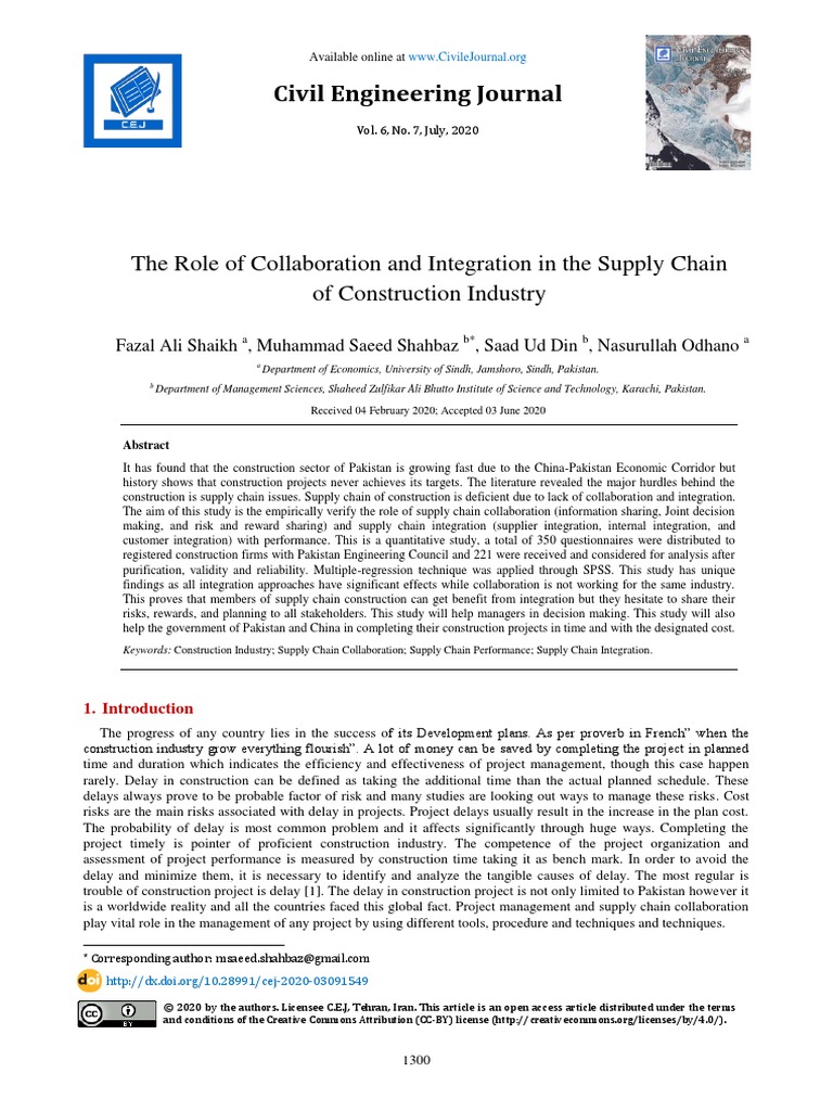 The Role of Collaboration and Integration in The S | PDF | Supply Chain ...