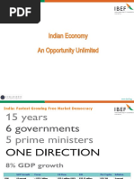 Indian Economy An Opportunity Unlimited