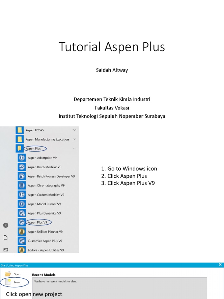 Tutorial Aspen Saidah | PDF