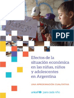 UNICEF (2019). Los Efectos de La Situación Económica en La Niñez y Adolescencia en Argentina