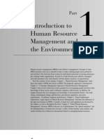 Introduction To Human Resource Management and The Environment