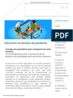 Educación en Tiempos de Pandemia - INSIBIO