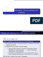 Virtualization Workshop: Virtual Machines and Snapshots