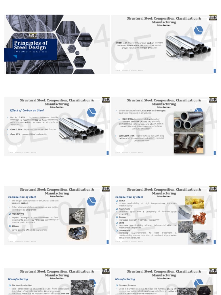Principles of Steel Design Overview | PDF | Rolling (Metalworking) | Steel