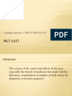 MLT 1027 Learning Outcome 17 MLDY HISTOLOGY