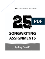 25 Songwriting Assignments by Tony Conniff