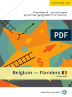 Belgium-Flanders Region Fact Sheet - Waste Prevention - OCT2016