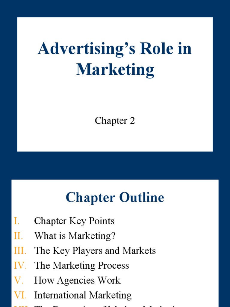 Advertising's Role in Marketing Process | PDF | Marketing | Market ...