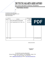 Proforma Invoice: Simulator and Educational Training