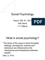 Social Psychology Handout - Powerpoint Version