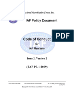 Código de conducta para miembros IAF