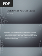 Interrupts and Its Types