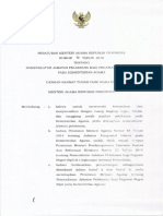 PMA No 12 Tahun 2018 Tentang Nomenkalutr Jabatan Pelaksana Bagi PNS Pada Kementerian Agama