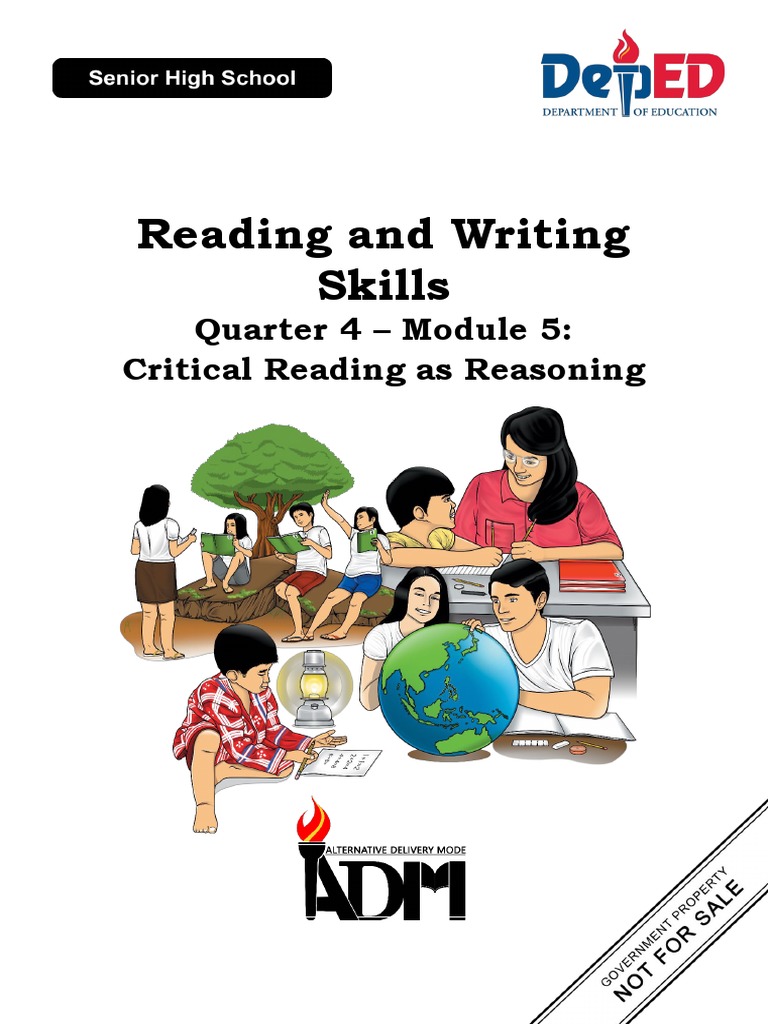 Rws Q4 Mod5 Critical Reading As Reasoning Clean Copy 1 Argument Learning