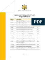 BIR RMC No. 57-2020 Annexes Chklist of Doc Rqmnts