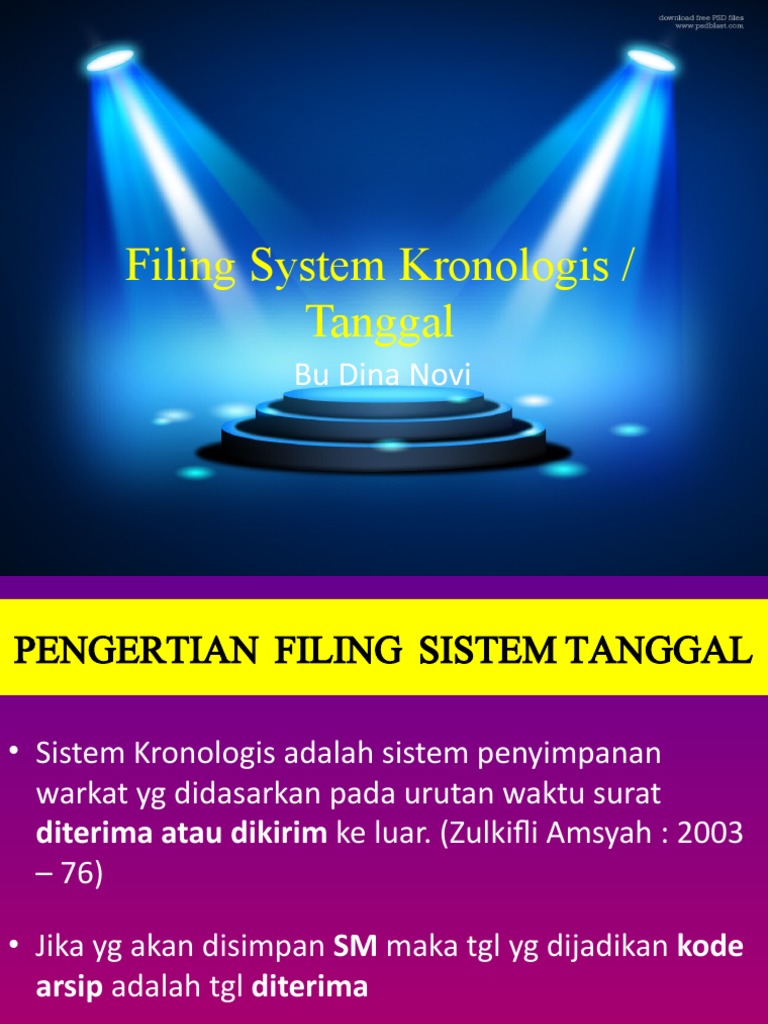 Sistem Pengarsipan Kronologis | PDF