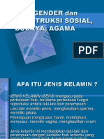 Sex, Gender, Konstruksi Sosial, Budaya Dan Agama