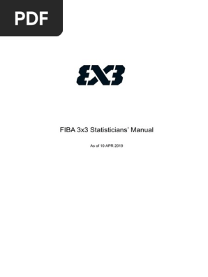 FIBA 3x3 Statisticians Manual