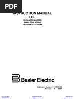 Instruction Manual: Voltage Regulator Model: SR4A & SR8A