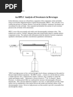 An HPLC Analysis of Sweeteners in Beverages: CHEM 311L Quantitative Analysis Laboratory