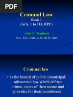 Criminal Law Book 1 (JEMAA) | PDF | Crimes | Crime & Violence