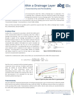 Water Flow Within A Drainage Layer: Measuring In-Plane Flow, Transmissivity and Permeability