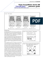 Data Sheet: Fluke Scopemeter Series Iib Selection Guide