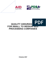 Quality Assurance For Small To Medium Size Processing Companies ENG 09