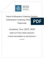 Academic Year 2019/ 2020: School of Information Technology Bachelor of Information Technology (Hons) Software Engineering