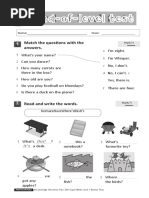 End-Of-Level Test: Review