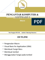 Pengantar Komputer & Software I: Macro