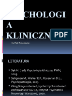 PSYCHOLOGIA Kliniczna